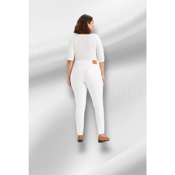 NWT 721 SKINNY WOMEN'S JEANS 32W 30L High Rise White - Picture 2 of 10